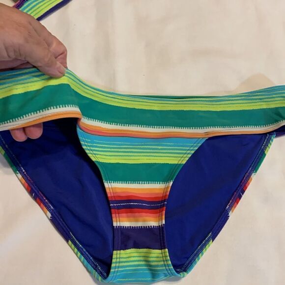 American Eagle Aerie Size Large bottom/Size Medium top bikini multicolor NWOT - Picture 5 of 8